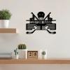 Unique Handmade Metal Hockey Medal Rack 12 Bars Custom Name Home Sports Award Display