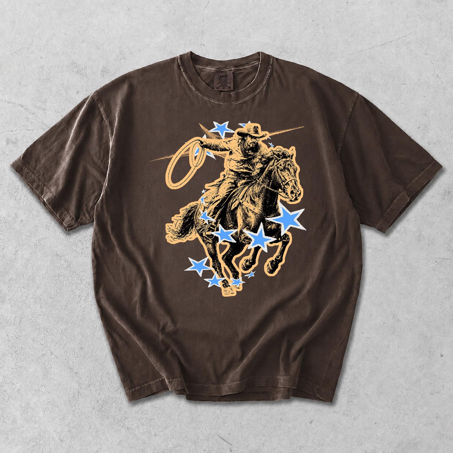 Retro Cowboy Y2K Graphic Tee, Vintage Rodeo Western Shirt, Grunge Country Cowboy Tshirt, Outlaw Streetwear Unisex Tee 2XL