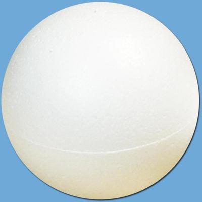 Dekorativní koule - 12 cm - Polystyren - Bílý