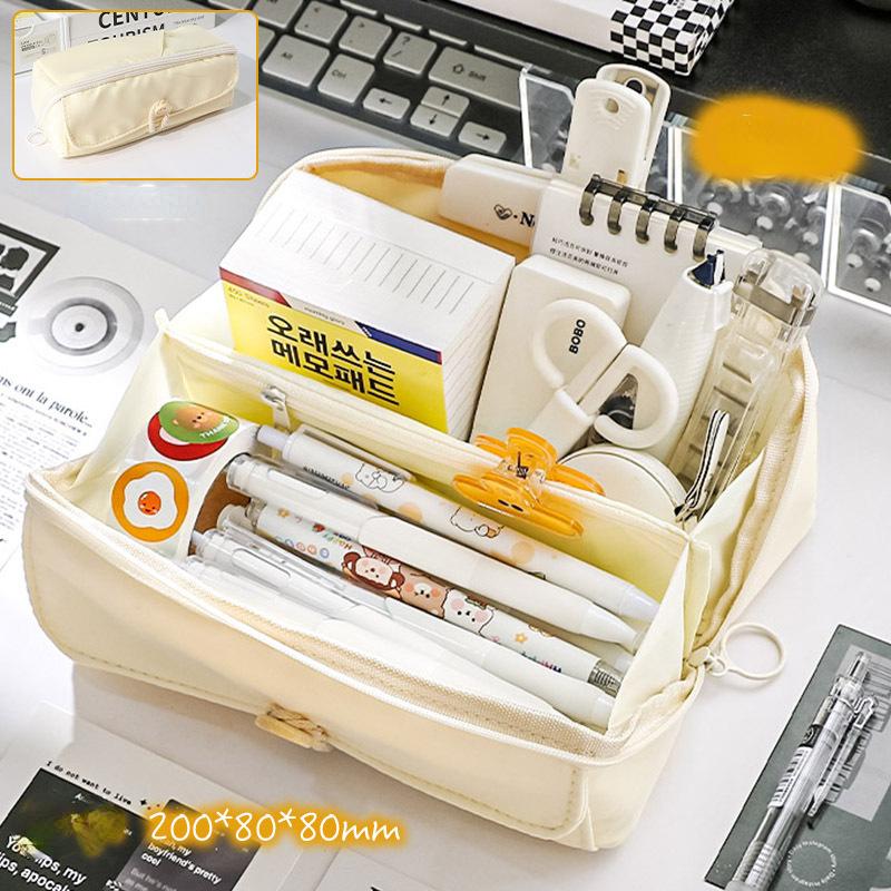 

Пенал большой емкости, высокий внешний вид, пенал для девочек, многофункциональный пенал для младших классов средней школы