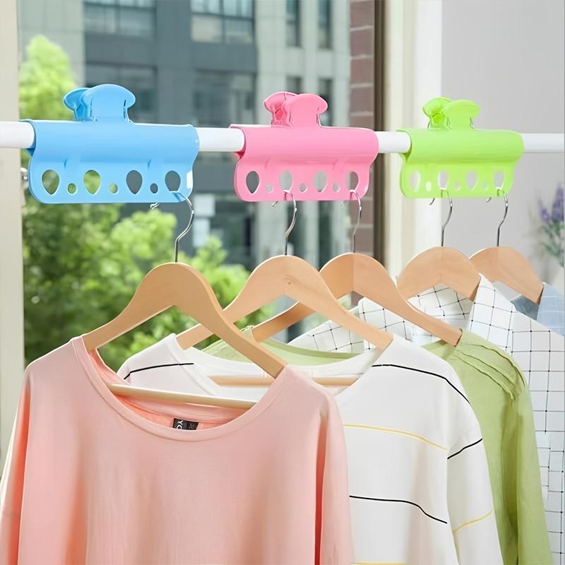 1PC Plastic Windproof Clamp Clothesline Pole Quilt Drying Clip Outdoor Clothes Hanger Fixed Clamp