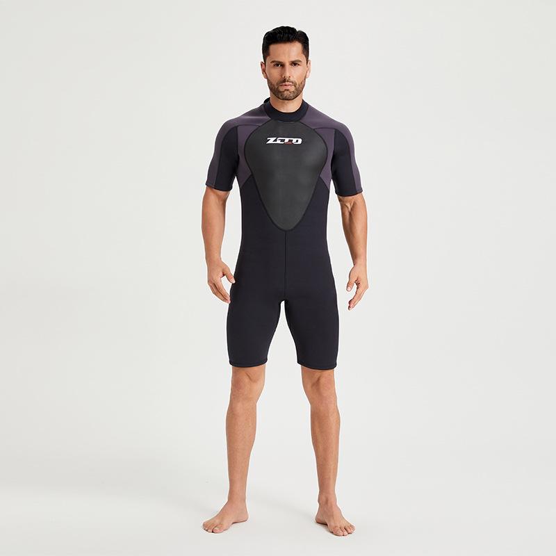 3mm Men s Short Sleeve Wetsuit: Sun Protection, Warmth, Surfing & Diving Suit - Medium/Large Size M