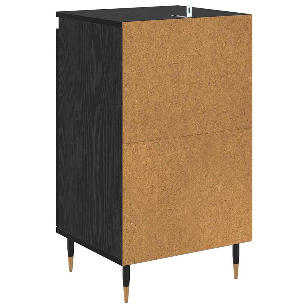 Sideboard 2 Pcs Black Oak Look 40 X 35 X 70 Cm