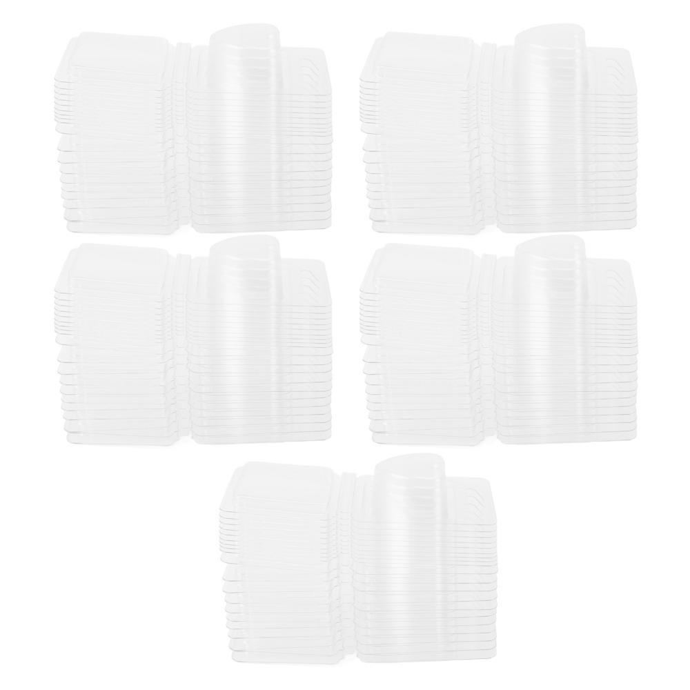 100Pcs PET Wax Melt Clamshell Tools Transparent Plastic Melt Trays For Valentine Day