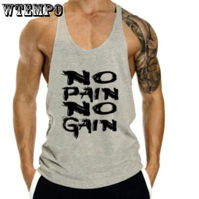 Tank Top Summer Y Back Gym Stringer Tank Top Men Cotton Clothing Bodybuilding Sleeveless Shirt Fitness Vest Muscle Singlets Workout Tank