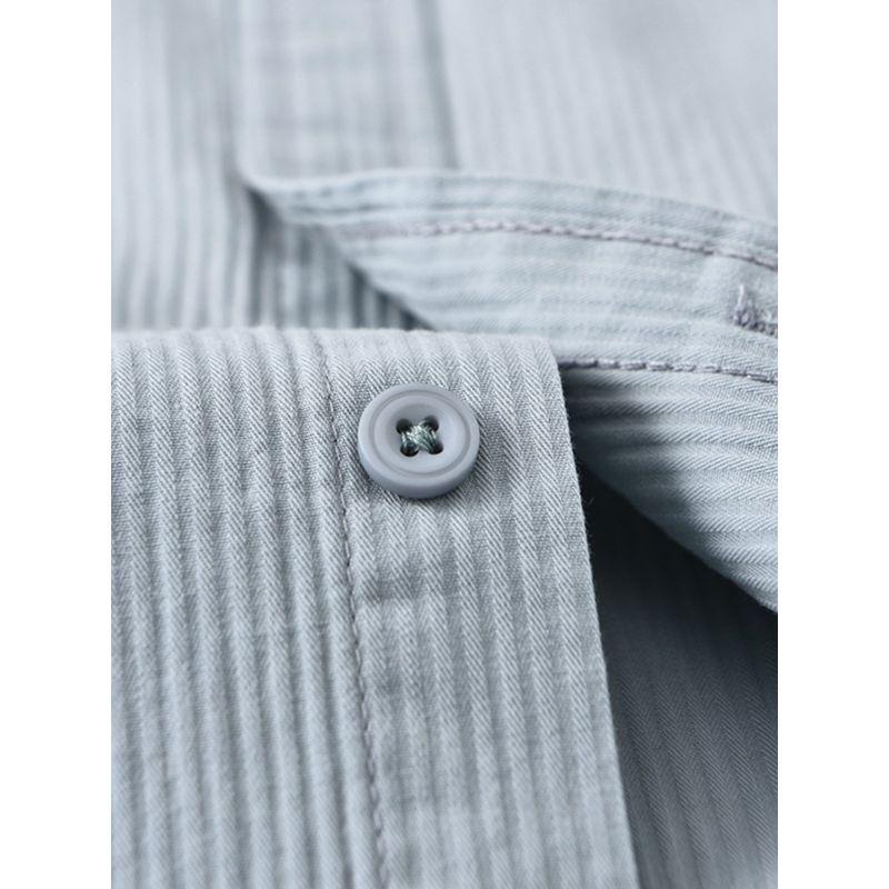 Spring and Autumn New Style Simple and Fashionable Long-Sleeved Shirt for Men, Pure Cotton Washed, High-Quality, Loose, Casual and Versatile Shirt