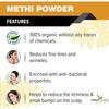 The Forest Herbs Natural Care From Nature 100% Pure Edible Fenugreek Methi Powder 200g For Hair Growth and Skin Care, Eating