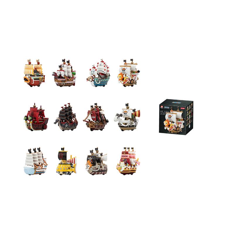 New POP MART One Piece  The Great Voyage Collection, Hobby Model Vehicles Mystery Boxes Single Mystery Box/Full Box 12 Pcs PPMT-2508-0077