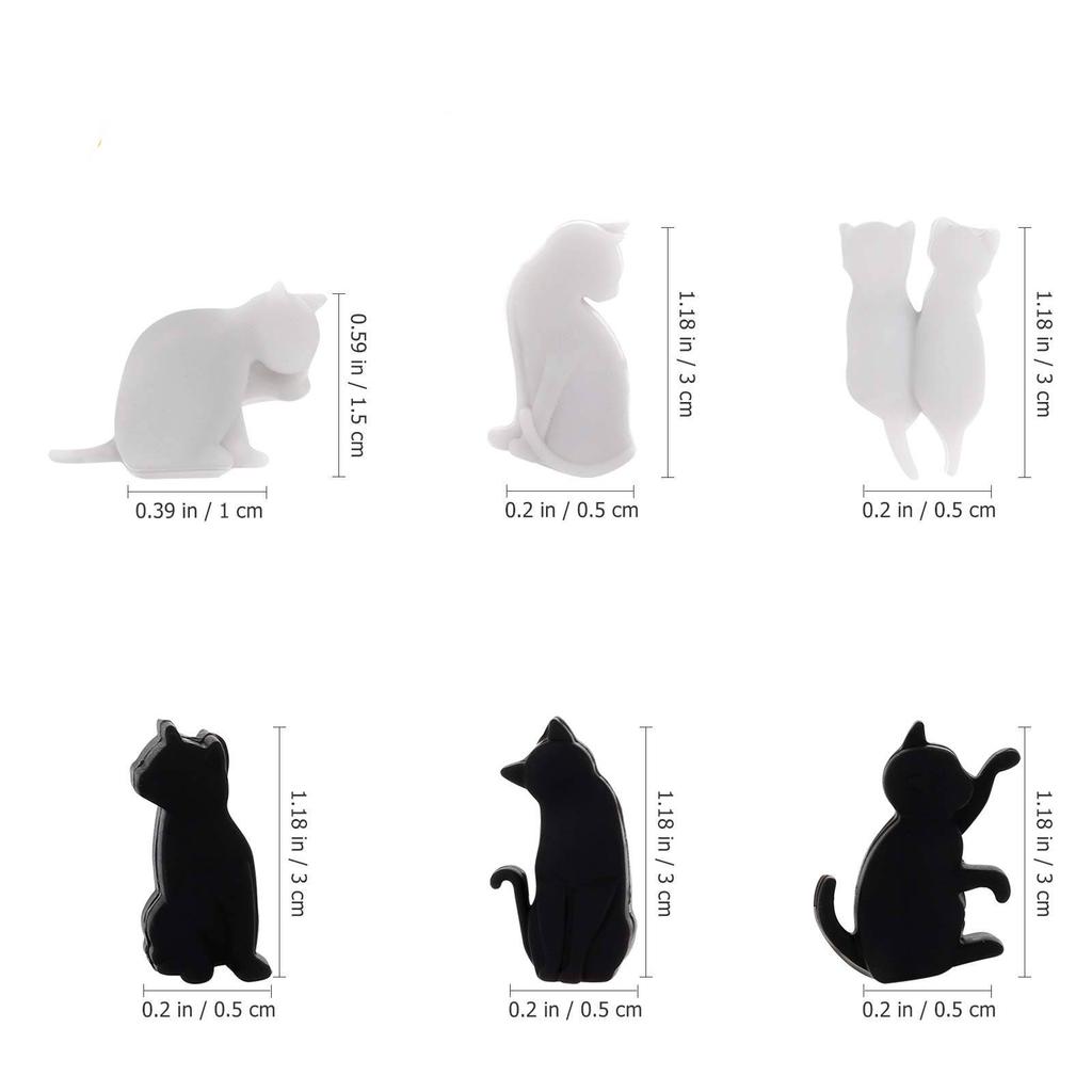 6pcs Wine Glass Markers Silicone Cat Drink Cup Charms Tags Glass Cup Sign for Wedding Party Decorations Champagne Cocktail Glass