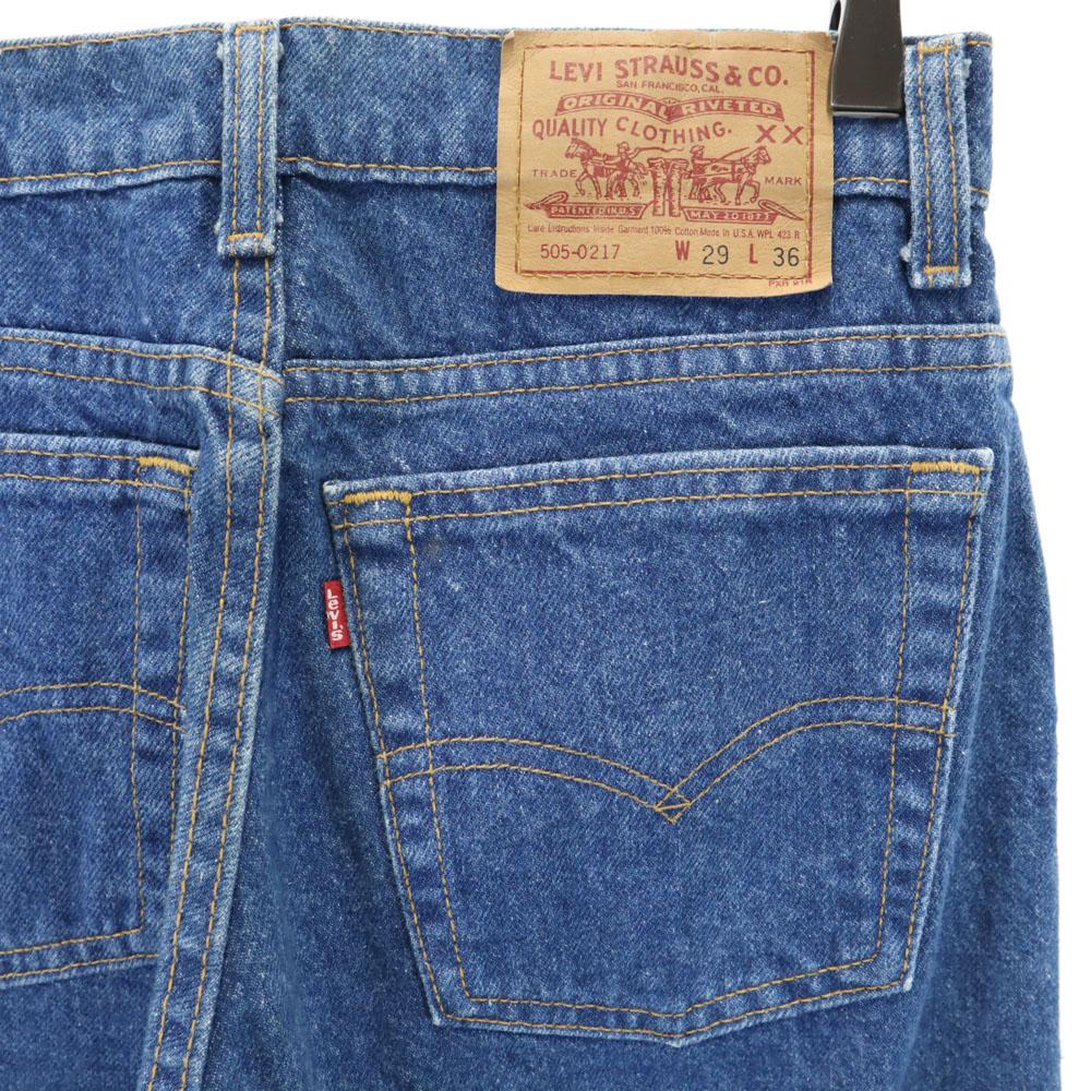 Levi's 90s 505-0217USA Made Old Denim pants W29 blue jeans Men's Used