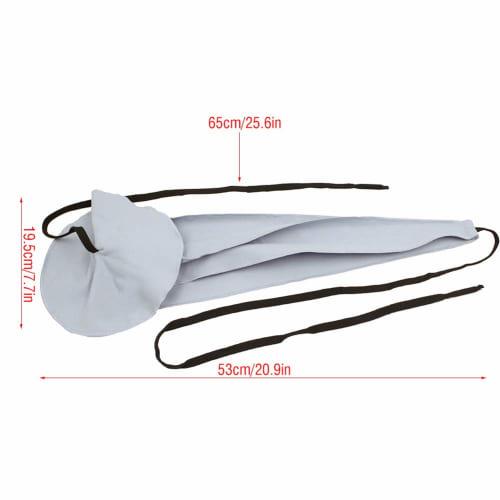 Reusable, Absorbent Cleaning Swab for Wind Instruments, Including Saxophone, Alto, Tenor Saxophone, and Flutes. Gray Saxophone Maintenance Tool.