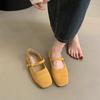 Fashion Flat Shoes for Women 2025 Spring and Autumn Round Toe Shallow Mouth New Retro Casual Mary Jane Women's Shoes Loafers