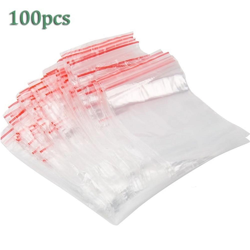 

100 шт. Прозрачные самоклеящиеся пластиковые пакеты для подарочных пакетов Прозрачные украшения Конфеты Ювелирные изделия B8M5 6*9CM-100pcs