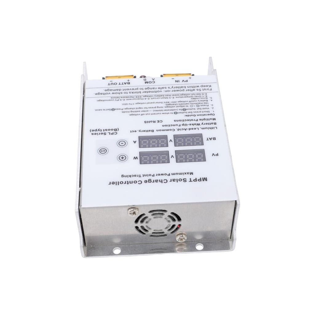 600W MPPT Solar Charge Controller Boost Regulator LED Display High Efficiency for 24V 36V 48V 60V 72V Multiple Battery Golf Cart
