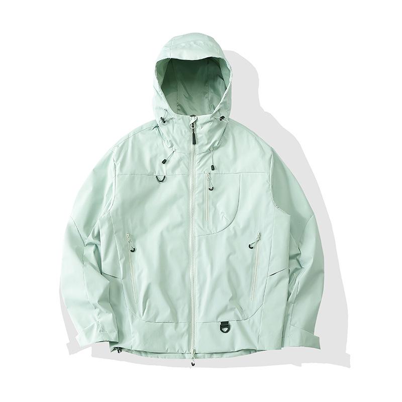 Men's Breathable Windbreaker: Outdoor Windproof Waterproof Jacket for Camping and Hiking