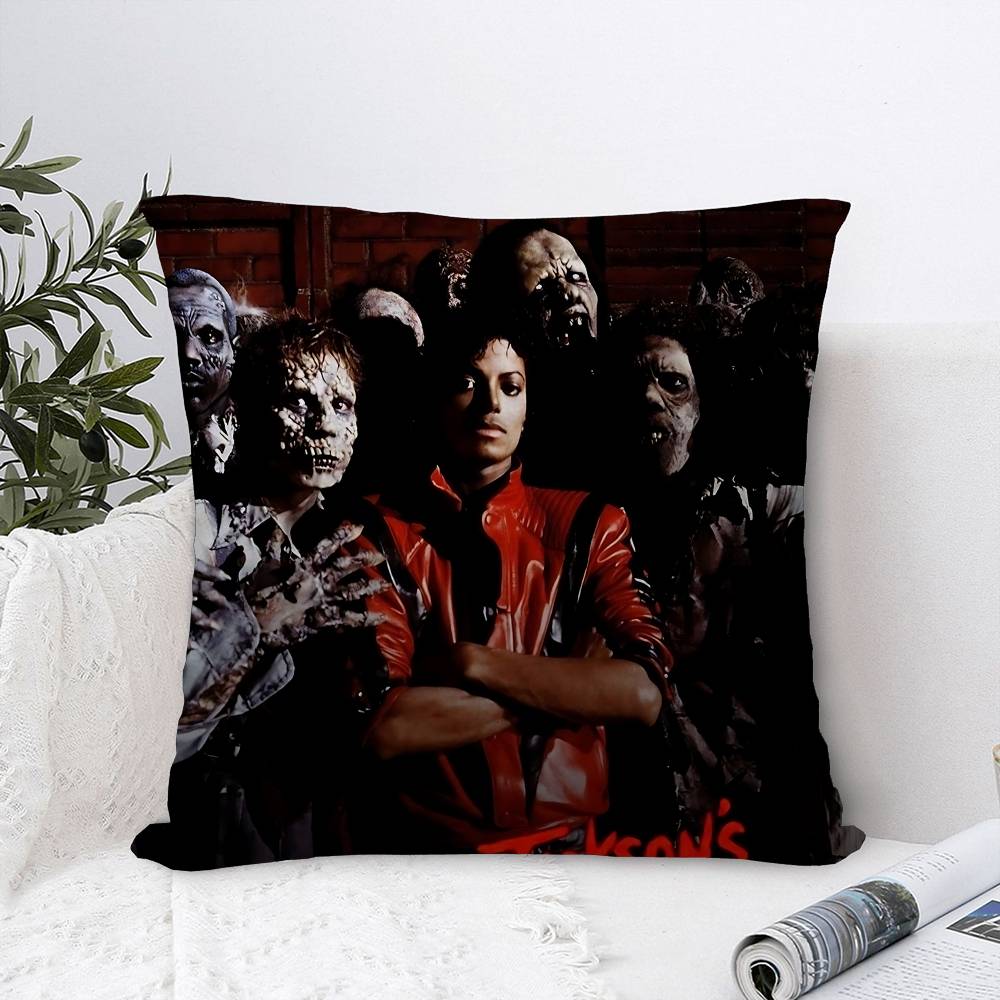 80s Pop Singer Michael Jackson Personalized Pillow Cover Kids Bedroom Wild Party Decor Pillowcase Kid Birthday Shower Gift