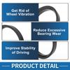 A ABSOPRO 66.6mm To 58.1mm Wheel Hub Centric Ring Black