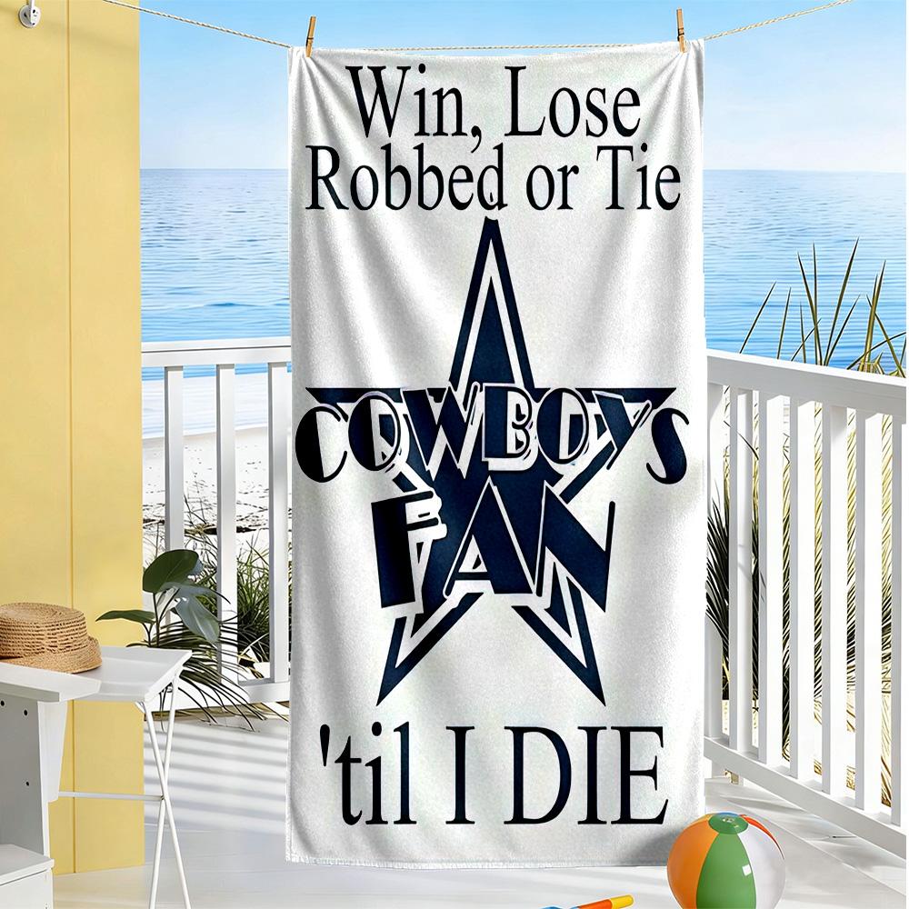 Dallas Beach Towel High Absorbency & Quick-Dry Comfortable Lightweight