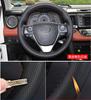 Car Steering Wheel Cover Hand Sewing For Toyota RAV4 2013-2018 Corolla 2014-2018