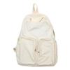 Schoolbag1011 New Lightweight Backpack Men's and Women's Solid Color Simple Travel Student Schoolbag Casual Versatile Commuter Bag
