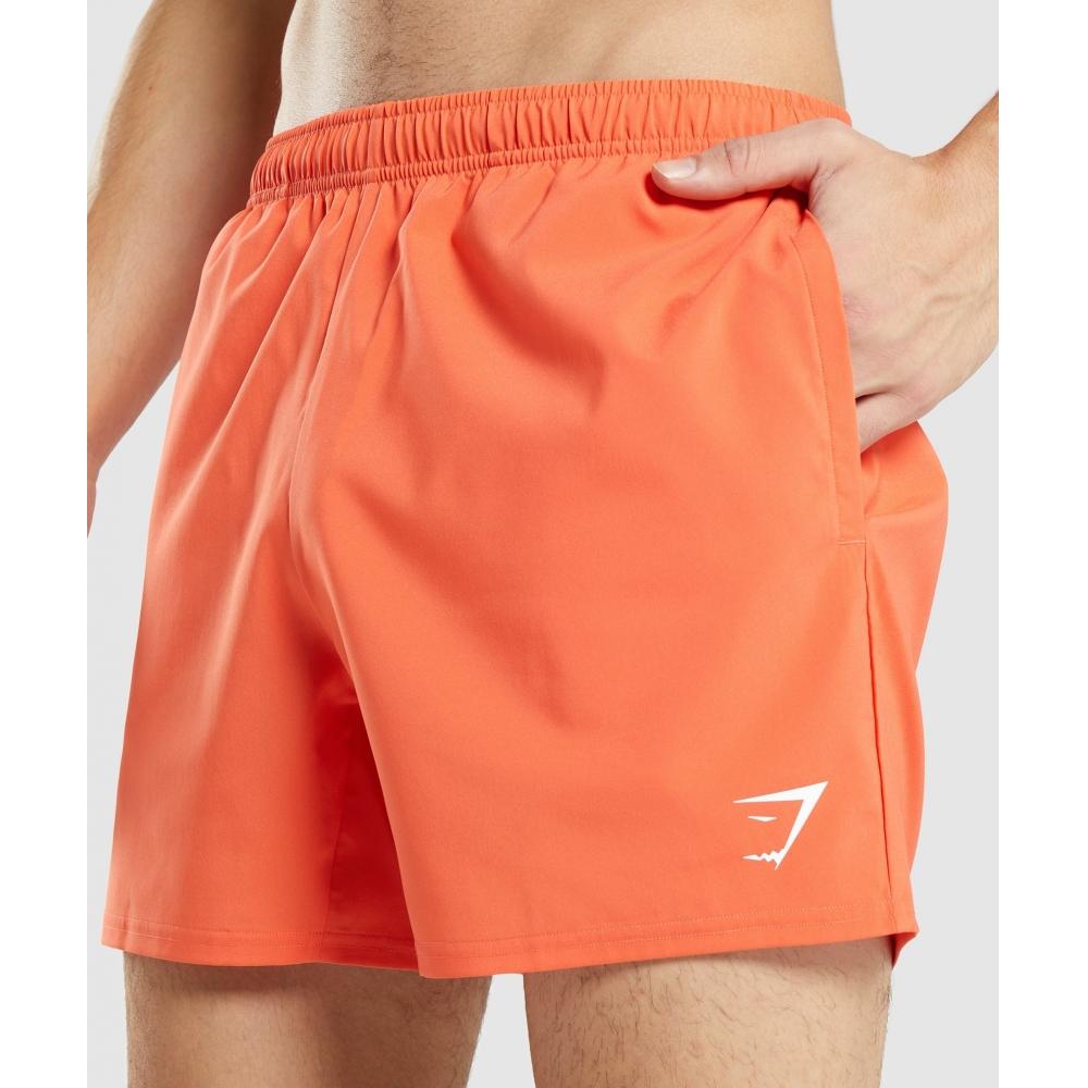 Gymshark Arrival 5  Shorts Papaya Orange A2a1m Obc7
