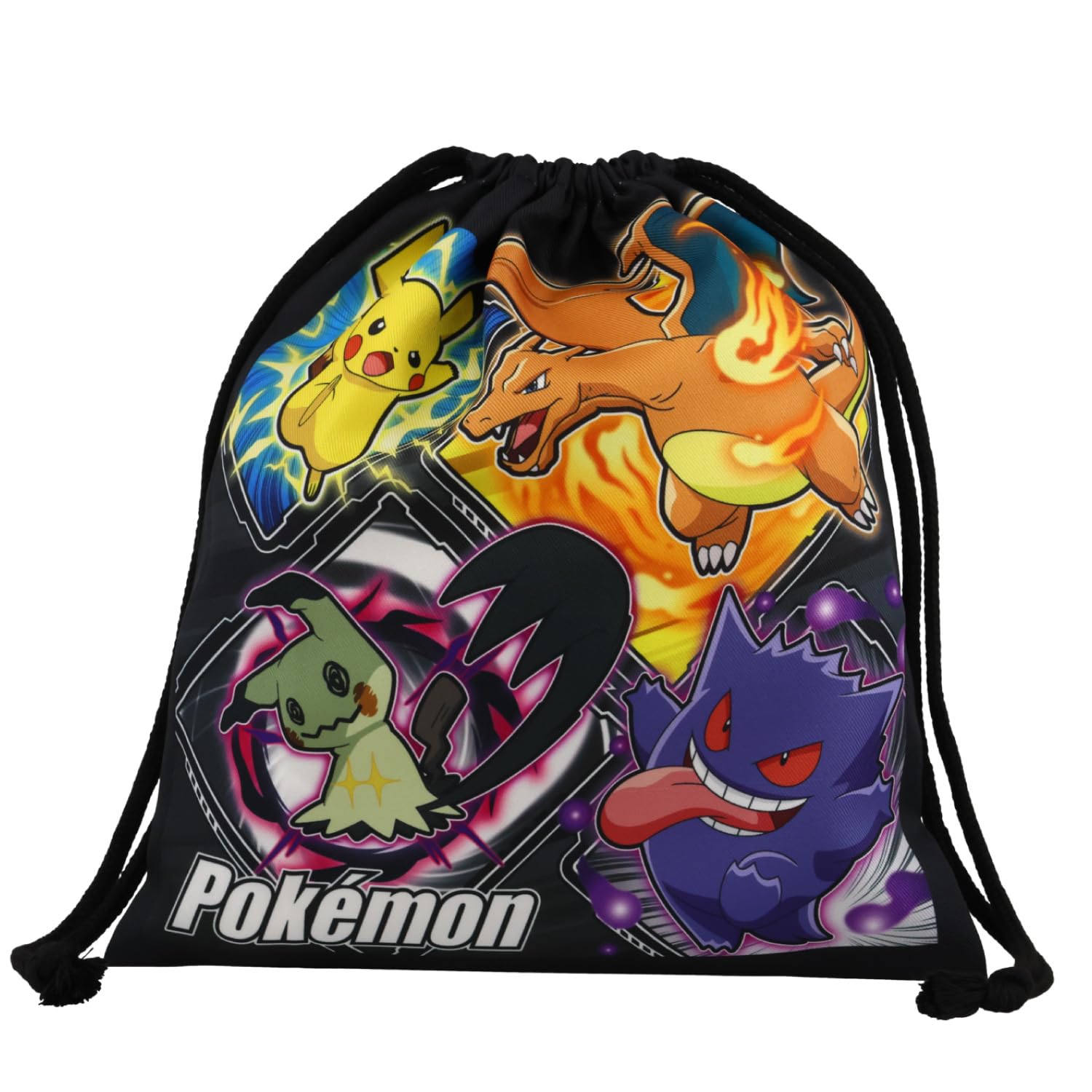 Shobido Pokemon Travel Drawstring Bag pokemon PK00423 Entrance [Showbido]  M Size  (Kindergarten/School Series)