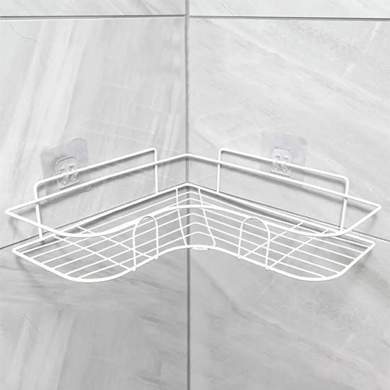 

Toilet shelves, toilets, washrooms, non-perforated, wall-mounted tripods, bathroom washstands, cosmetics storage racks чорний