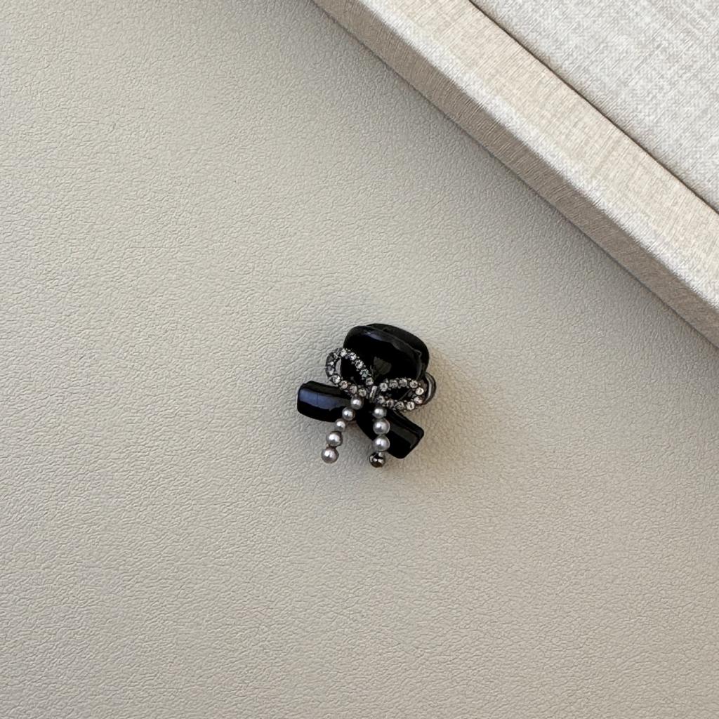 Pearl Water Diamond Bow Small Clipper, High-end Bangs, Princess Hairstyle Clipper, Small Hair Accessory