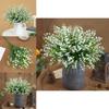 Convallaria Majalis Of The Valley Artificial Flowers Bouquet For Home Office Greenery