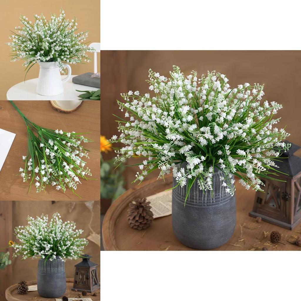 Convallaria Majalis Of The Valley Artificial Flowers Bouquet For Home Office Greenery