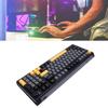 Teclado Mecânico Sem Fio   Conexão 2.4G USB C Hot Swappable Teclado para Jogos e Digitação Retroiluminação RGB Layout Compacto 75%