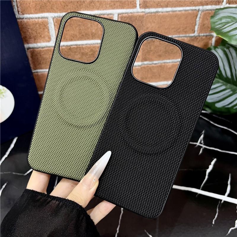 Para OnePlus Nord6 Funda Nueva Tejido Mate Patrón Alta Calidad Para Magsafe Magnético Antideslizante Protectora Cubierta Para OnePlus Nord 6 Carcasa