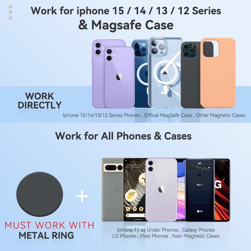 Suitable MagSafe on-Board Bracket for Honda CR-V 2017-2022 [Upgrade Magnet] Magnetic Mobile Phone Holder for Car Air Vent Handsfree Mobile Phone