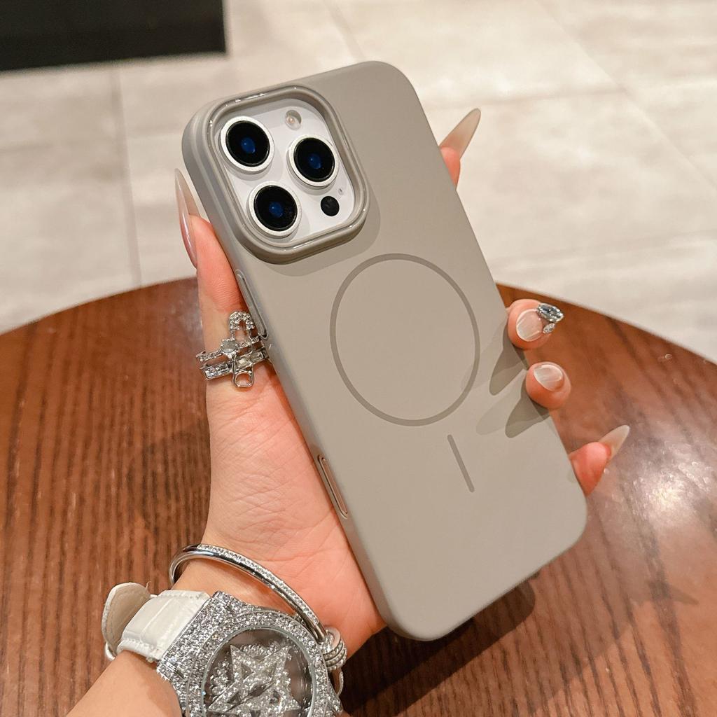 Applicable to iPhone17PROMAX magnetic mobile phone case Apple 16 skin matte 15 Macaron ultra-thin PC hard case