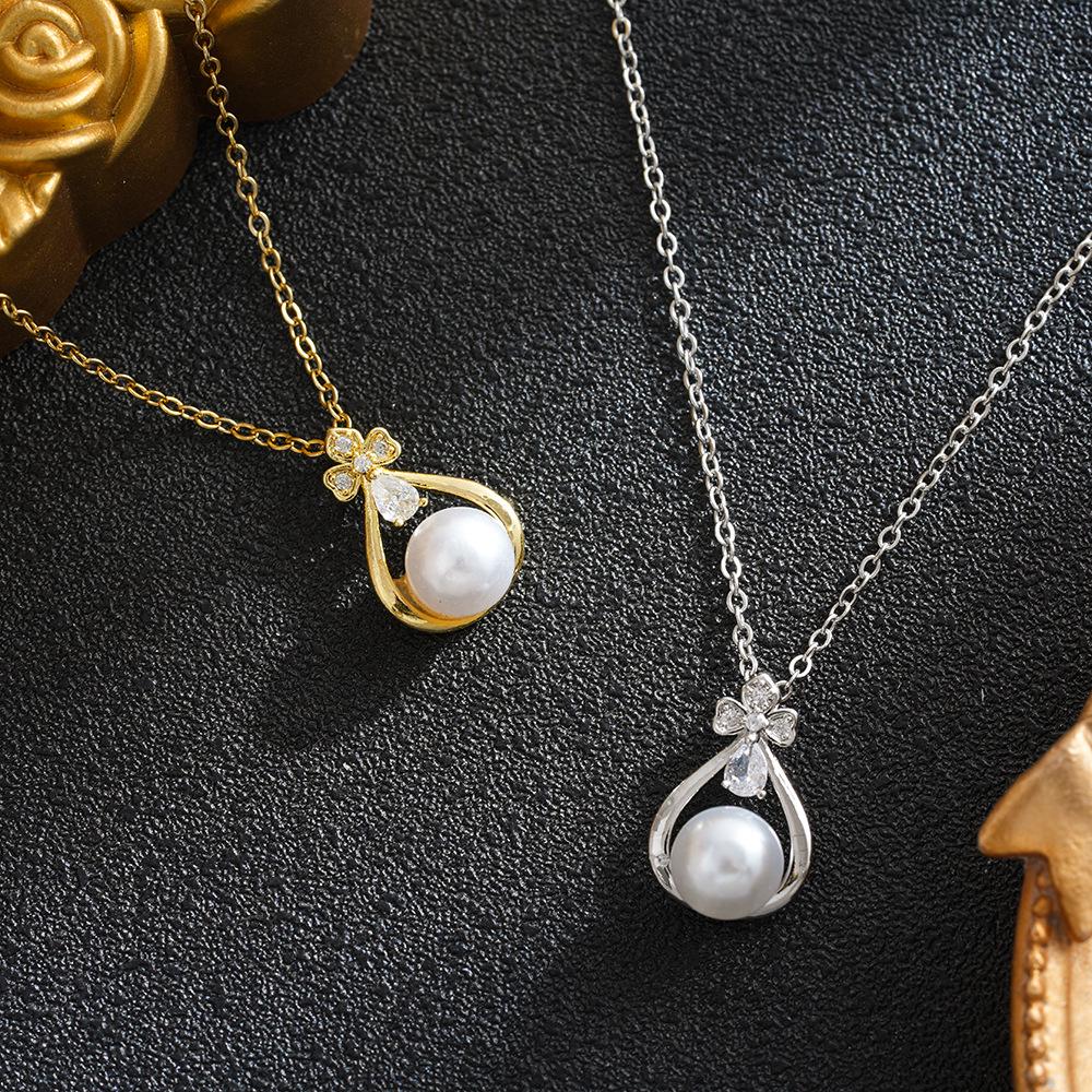 18K Gold Baroque Pearl Pendant Necklace - Elegant, Fashionable, Versatile Women's Clavicle Chain