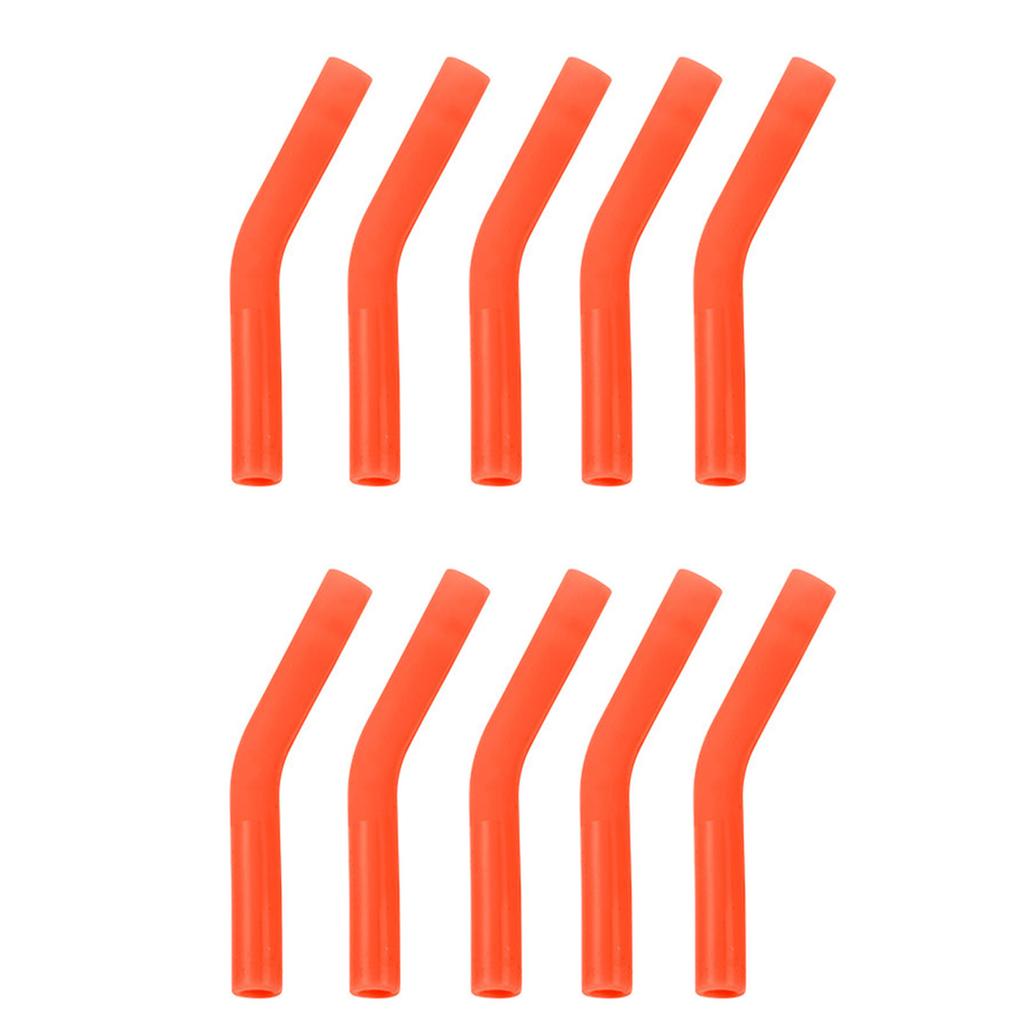 10Pcs/set Soft Silicone Straw Covers Metal Straws Tips Covers Fit for 8MM Wide Reusable Stainless Steel Straw Nozzles