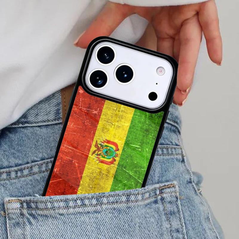 Bolivia Flag Phone Case for iPhone 16e 15 14 13 12 17 Pro Max Plus Air 17pro Cover Coque
