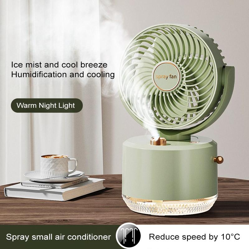 USB Desktop Humidifying Atomization Small Fan