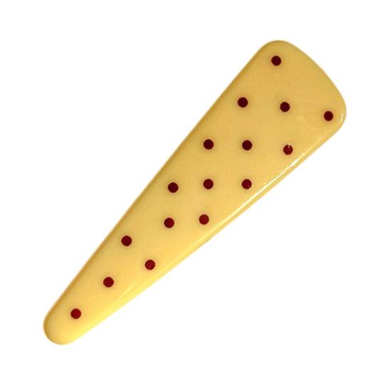 

Girl Hairpin Dot Print Stable Grip No Damage Hair Pin Anti-slip Teeth Side Bang Hair Clip Summer Style Hair