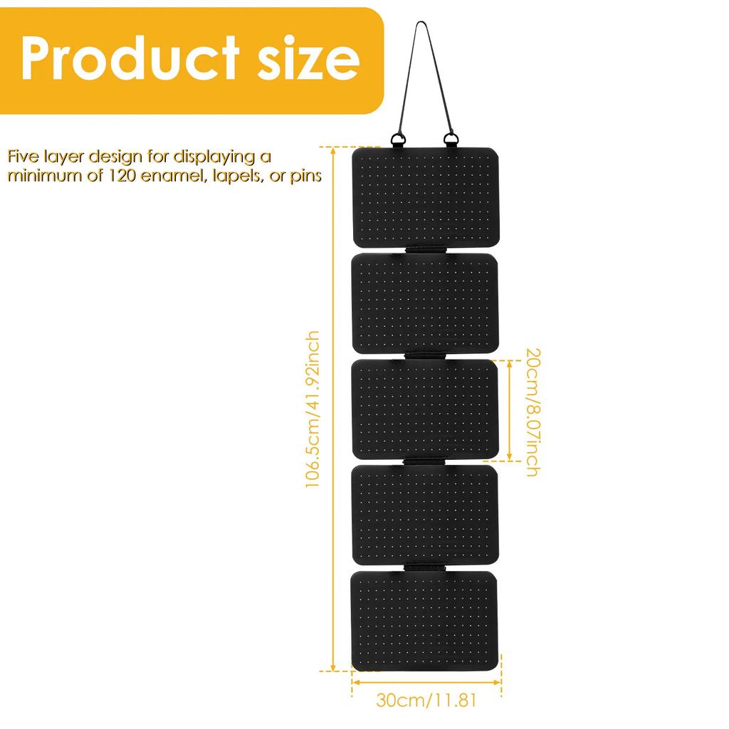 Hängende Emaille Anstecknadel Display Paneele Filz Abzeichen Button Brosche Aufbewahrungshalter Schmuck Halskette Präsentationsständer Ohrring Organizer