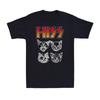 T-shirts pour hommes et femmes HISS Chat Chats Drôles Chatons Musique Amoureux des Chats Hiss Bisou Chat Tee