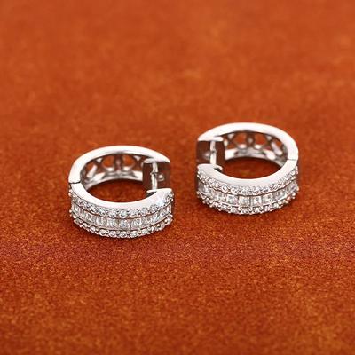 Hochwertige Mikro-Inlay Zirkon Ohrringe für Damen Trendig Exquisit Modisch Tägliches Matching Personalisiertes Cooles Accessoire