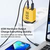 65W Fast Charger 4 Ports PD USB Type C Quick Charge Wall Phone Charger Adapter EU/US/UK/AU Plug Universal For IPhone 16 Xiaomi