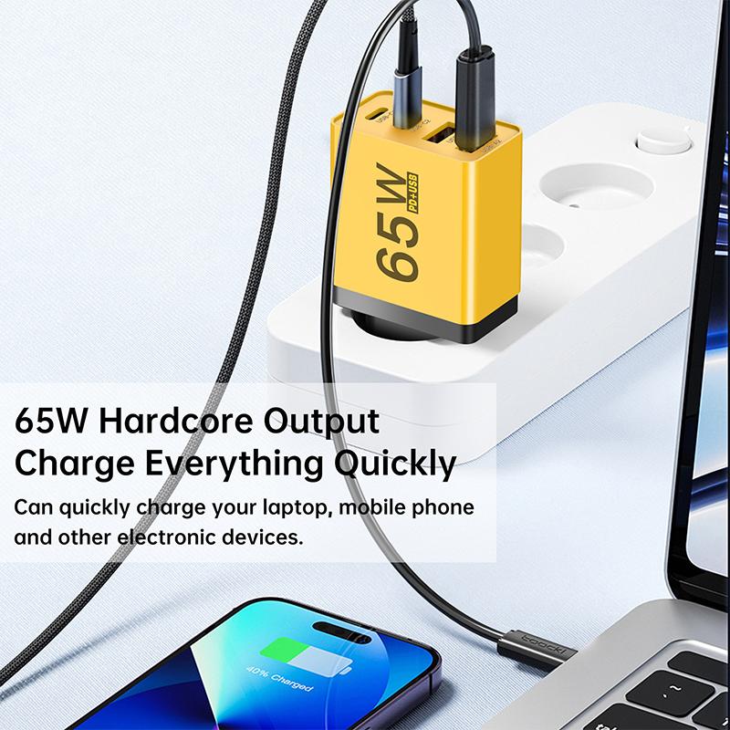 65W Fast Charger 4 Ports PD USB Type C Quick Charge Wall Phone Charger Adapter EU/US/UK/AU Plug Universal For IPhone 16 Xiaomi
