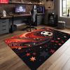 Soccer Star Swirl  Large Room Carpet Non Slip Cartoon Kids Bedroom Living Room Floor Mat Home Decor Children's Play Carpet
