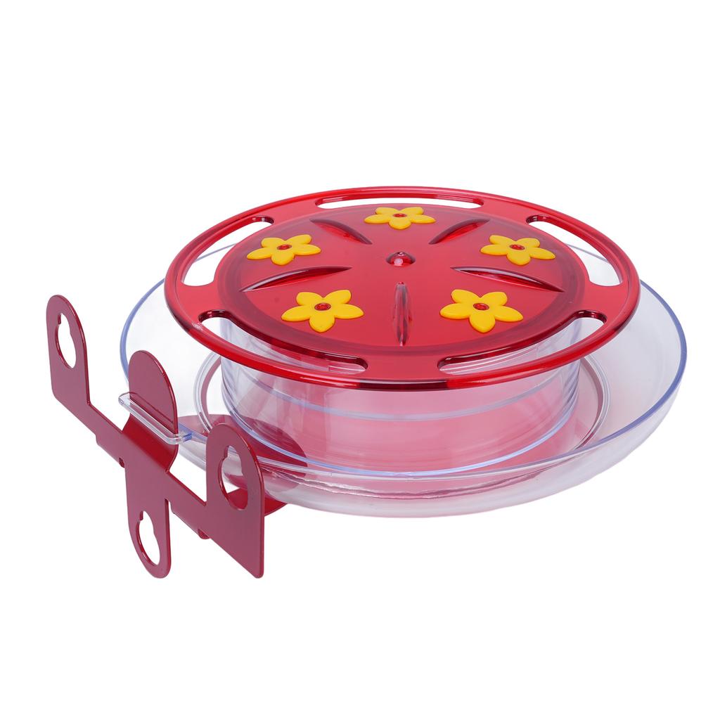 Window Hummingbird Feeder 5 Feeding Ports Easy Refill Bird Feeder with Strong Suction Cup for