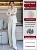 Executive Women's 3-Piece Suit: Autumn/Spring Vest & Straight-Leg Pants for a Powerful, Professional Look