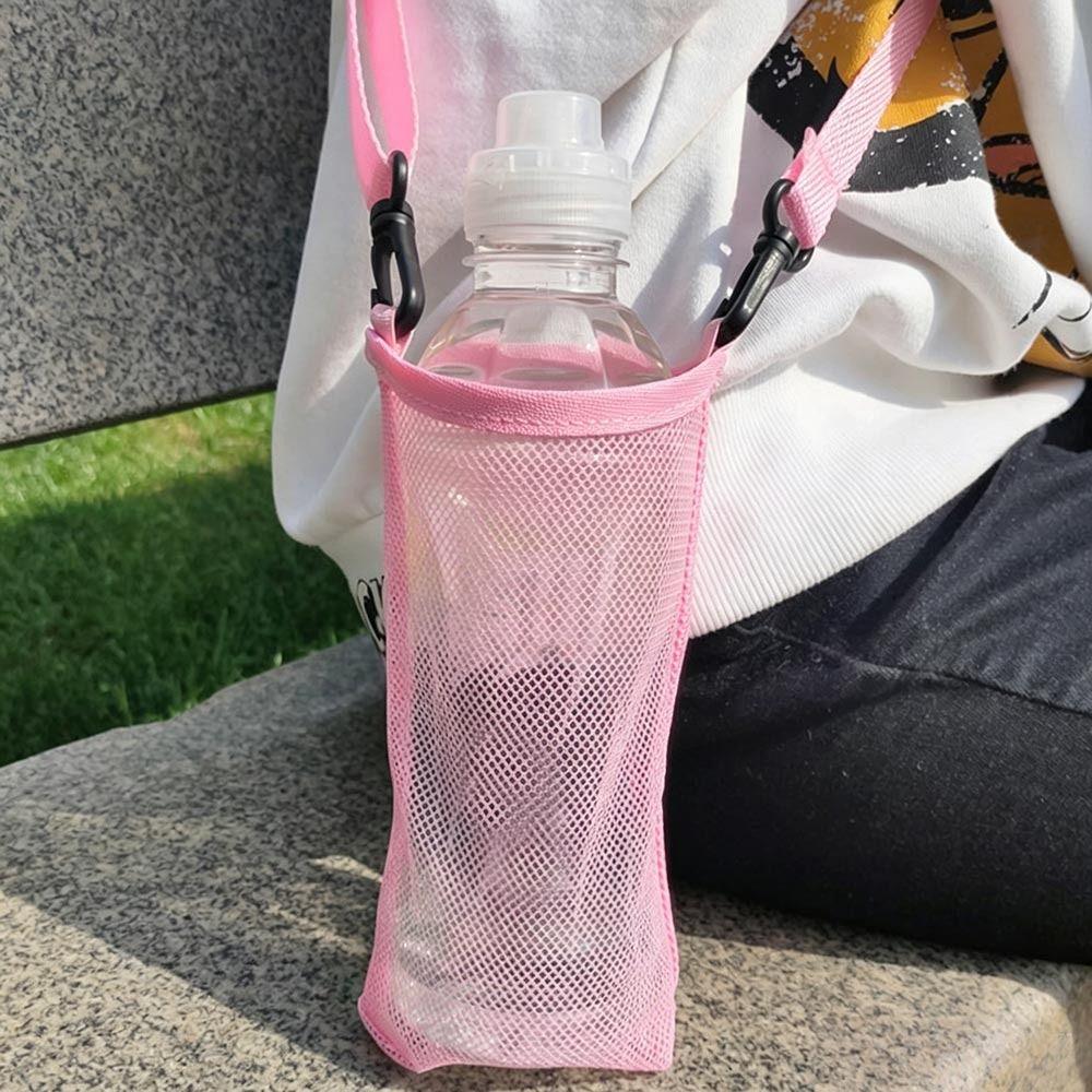 Unisex Protective Cover Mesh Bag Useful Sport Water Bottle Cover New Water Cup Hanging Bag