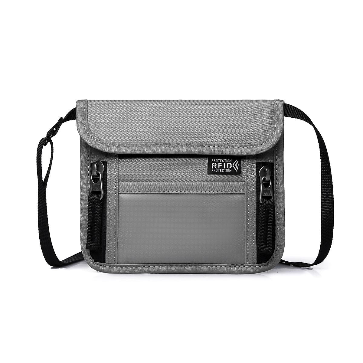 

Slim Anti-Theft Passport & Document Holder - Multi-Functional Hanging Bag with Card Slots
