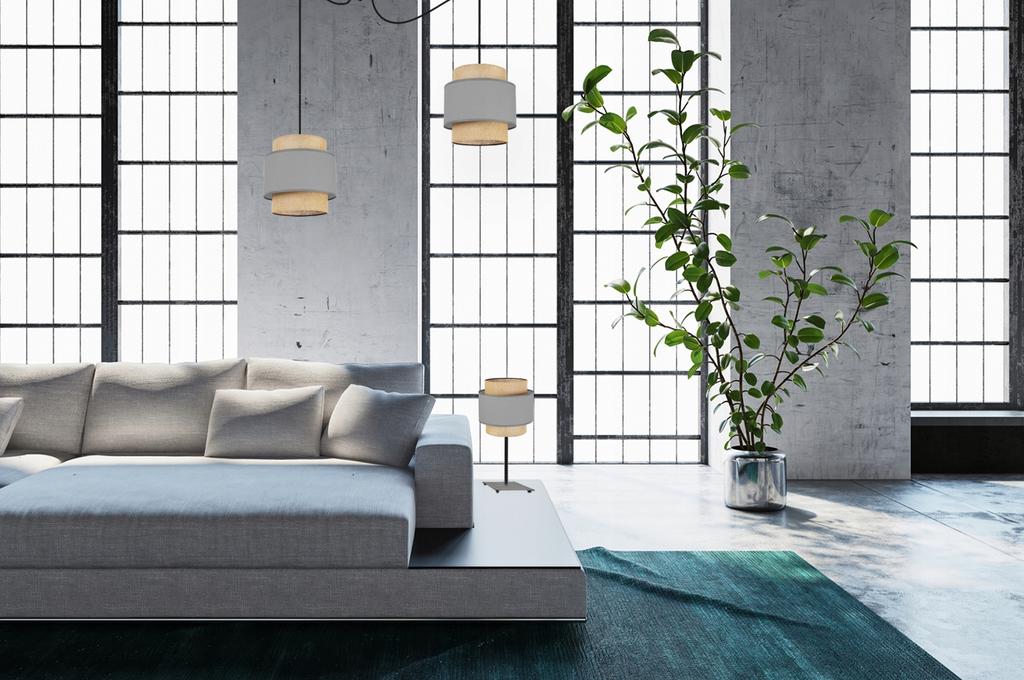 NIGHT TABLE LAMP BOHO JUTA LAMPSHADE 20 CM